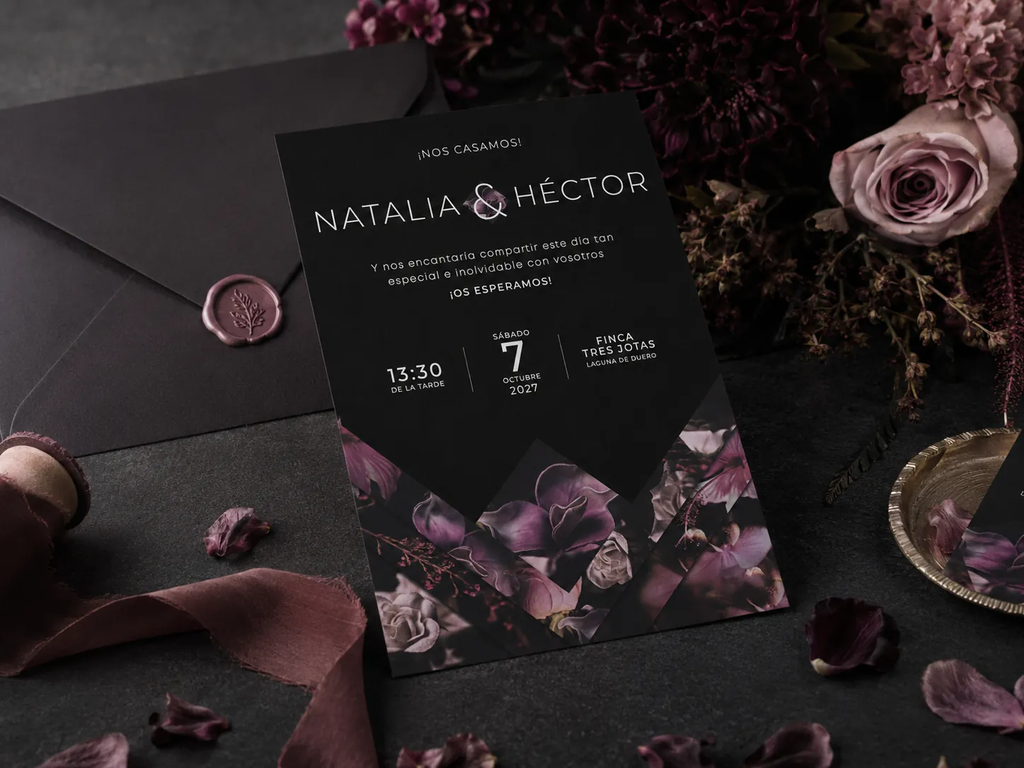 Invitación de una boda real